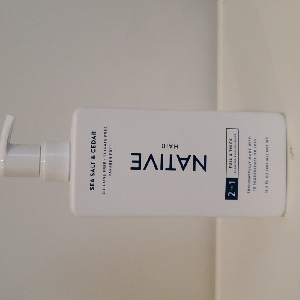 Native Hair, Shampoo and Conditioner,  16.5 FL oz. Sea salt & cedar.